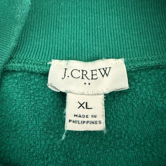 J Crew Womens Size XL Green Tunic Fleece Sweatshirt Outdoors Casual Basic Cozy - Picture 3 of 10